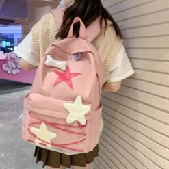 Kawaii Korea Style Sweet Starry Pastel Backpack