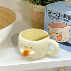 Kawaii Bread Ceramic Coffee Cup – Special Edition -Kawaiitherapy Shop IMG 8571