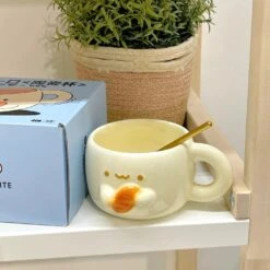 Kawaii Bread Ceramic Coffee Cup – Special Edition -Kawaiitherapy Shop IMG 8572