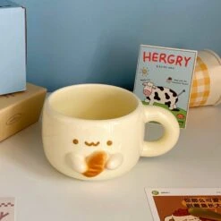 Kawaii Bread Ceramic Coffee Cup – Special Edition -Kawaiitherapy Shop IMG 8582