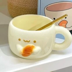 Kawaii Bread Ceramic Coffee Cup – Special Edition