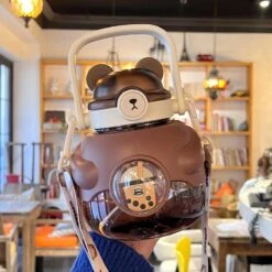 Kawaii Jumbo Boba Tea Bear Bottle (1100ml) – Limited Edition -Kawaiitherapy Shop IMG 9806