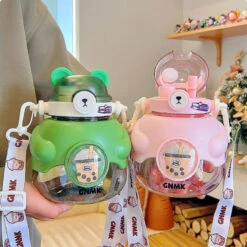 Kawaii Jumbo Boba Tea Bear Bottle (1100ml) – Limited Edition -Kawaiitherapy Shop IMG 9808