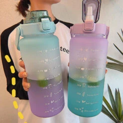 Kawaii Jumbo Pastel Style Water Bottle -Kawaiitherapy Shop Jumbo Bottle 5