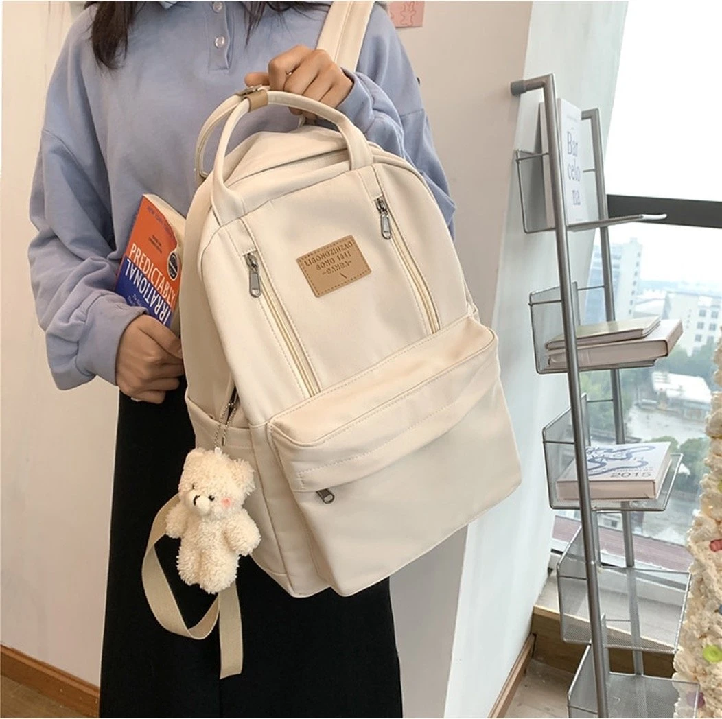 Kawaii Korea Style Canvas College Backpack – Limited Edition 5 Kawaii Korea Style Canvas College Backpack – Limited Edition - Image 5