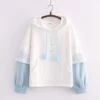 Kawaii Japanese Style Ocean Waves Hoodie – Limited Edition
