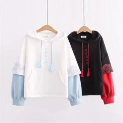 Kawaii Japanese Style Ocean Waves Hoodie – Limited Edition -Kawaiitherapy Shop New Ocean Hoodie 4