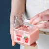 Kawaii Milk Square Glass Cup (380ml) – Limited Edition