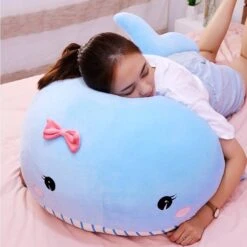 Kawaii Whale Plush Jumbo Edition (90cm) 15 Kawaii Whale Plush Jumbo Edition (90cm) -Kawaiitherapy Shop Whale Jumbo Plush
