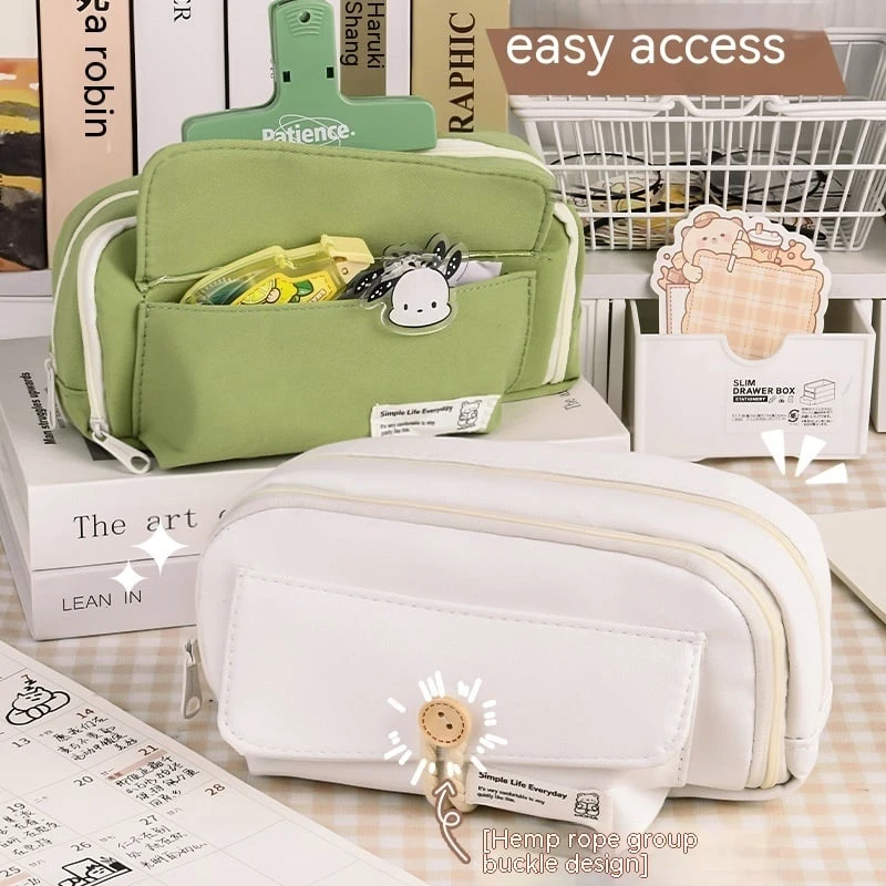 Korea Style Large Capacity Pencil Case – Limited Edition 2 Korea Style Large Capacity Pencil Case – Limited Edition - Image 2