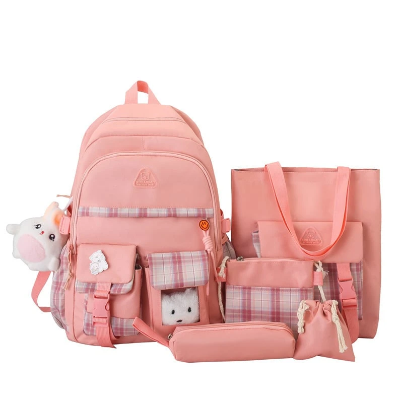 Kawaii Preppy Style Harajuku Backpack Set – Limited Edition 12 Kawaii Preppy Style Harajuku Backpack Set – Limited Edition - Image 12