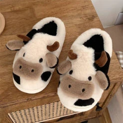 Kawaii Fluffy Cow Warm Cozy Slippers – Limited Edition -Kawaiitherapy Shop b6327fc0 7b15 47f5 a70c 36f3a4844abb