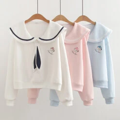 Kawaii Japanese Style Preppy Collar Sweater – Limited Edition