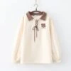 Kawaii Japanese Style Bear Collar Sweater – Limited Edition