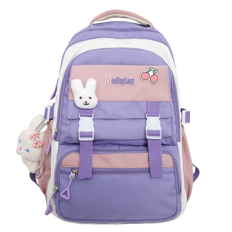 Kawaii Pastel Style Large Capacity College Backpack 11 Kawaii Pastel Style Large Capacity College Backpack - Image 11